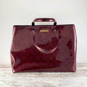 Authentic Louis Vuitton Amarante Vernis Shoulder Bag